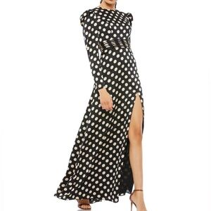 Ieena for Mac Duggal 265721 Polka Dot Elegant Dress